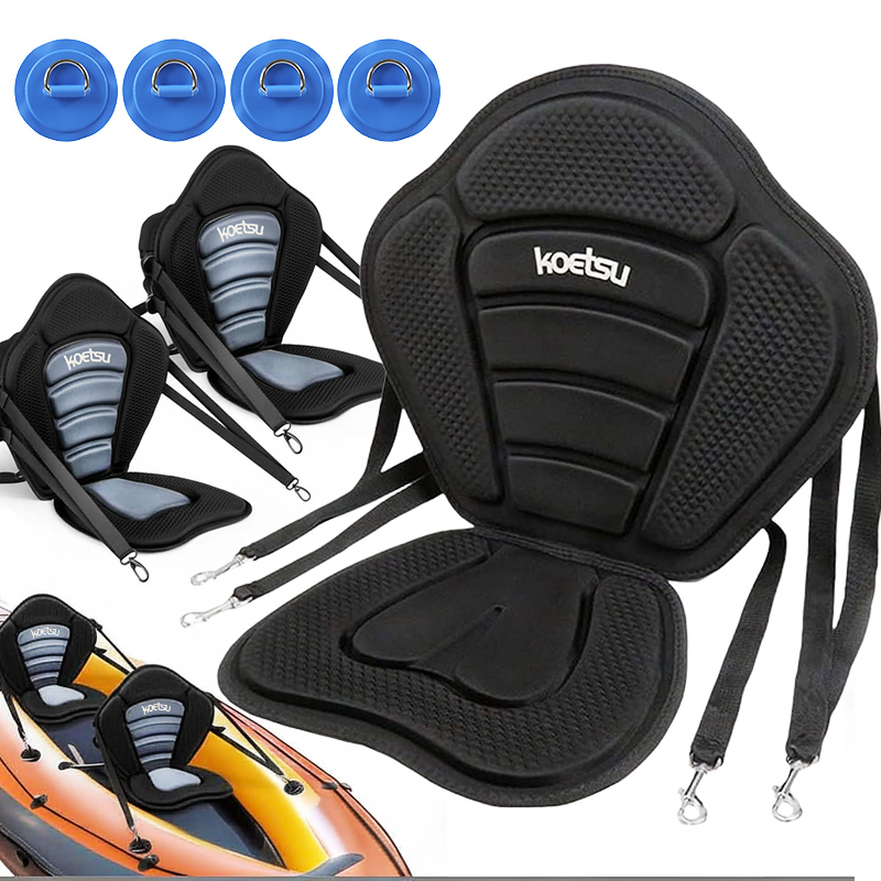 Fishing Kayak Crate - Kajakstoel Verstelbare EVA-rugleuning Paddle Board Kussen