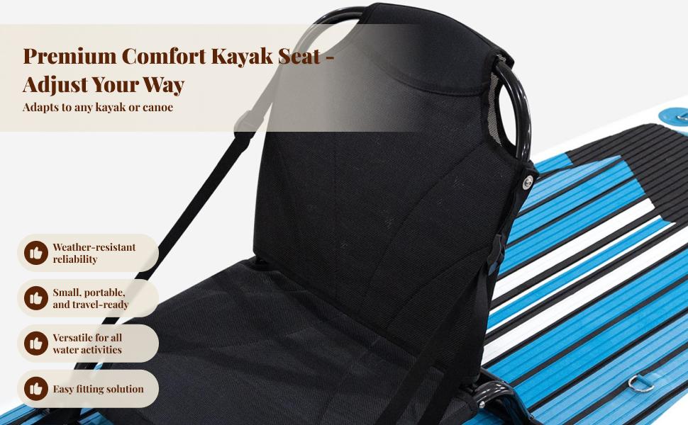 Fishing Kayak Seat - Kajakstoel Kanozit Strandstoel Antislip Ademend met
