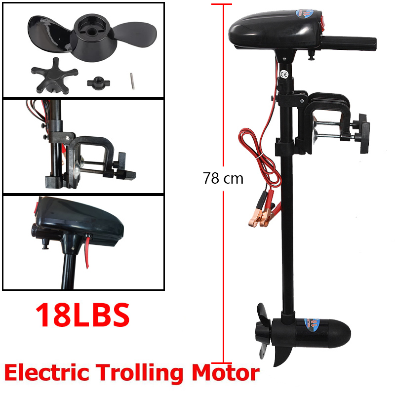 Elektrische bootmotor 18LBS/28 - Fishing Kayak Trolling Motor recensie en prijs